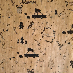 kadopapier holly jolly kraft