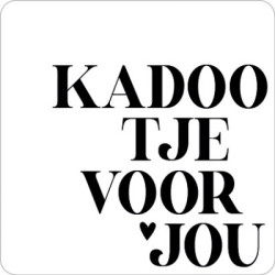 sticker kadootje voor jou