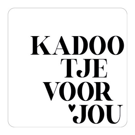 sticker kadootje voor jou
