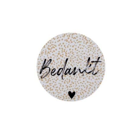 sticker bedankt