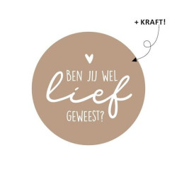 Sint sticker kraft lief geweest