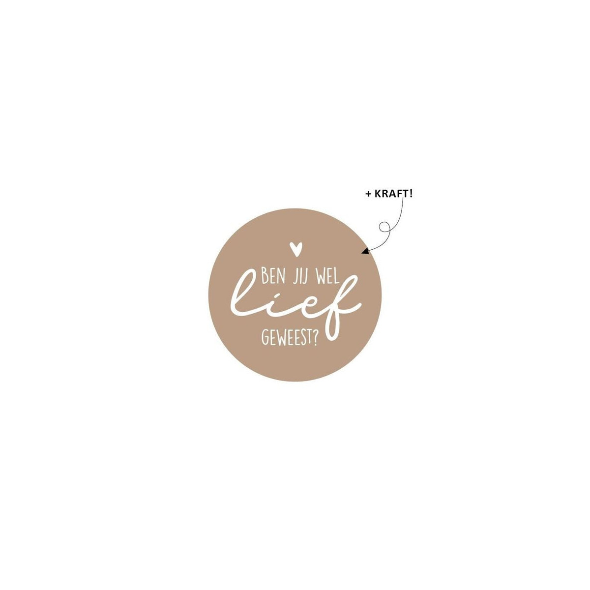 Sint sticker kraft lief geweest