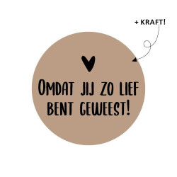 Sticker kraft lief