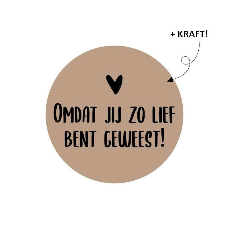Sticker kraft lief