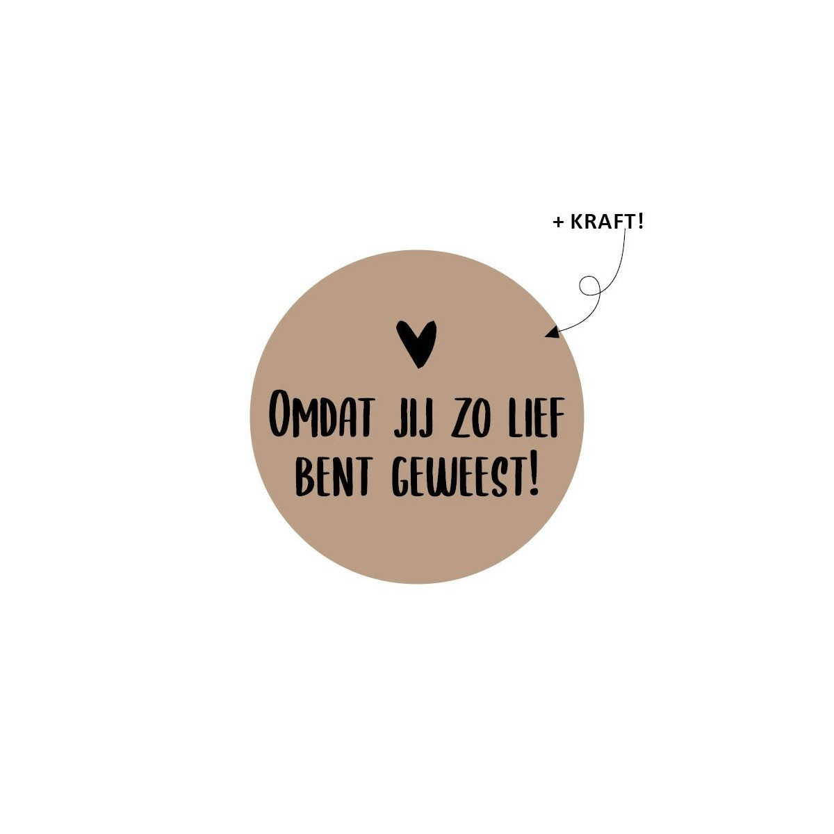 Sticker kraft lief
