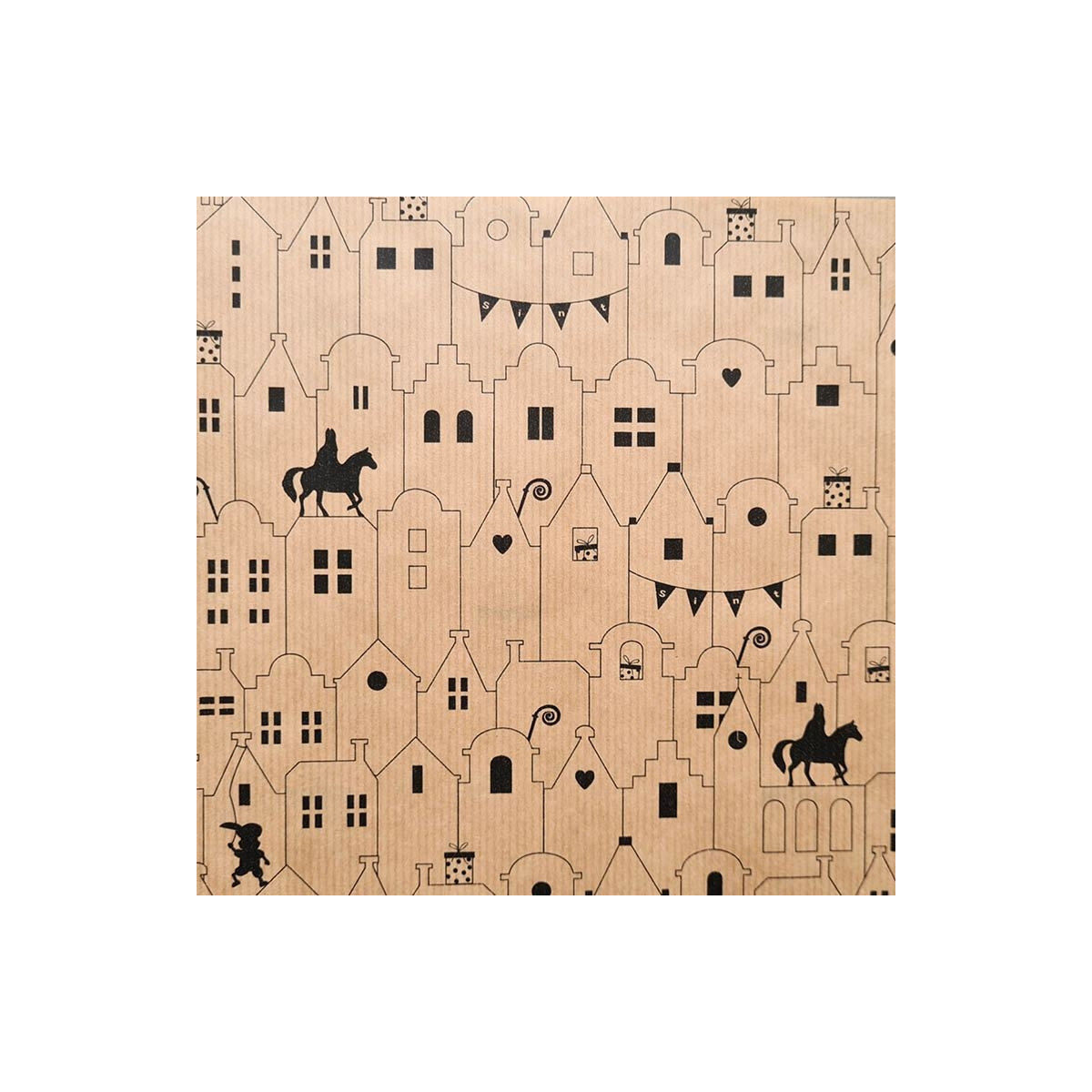 kadopapier paardenvoetjes kraft