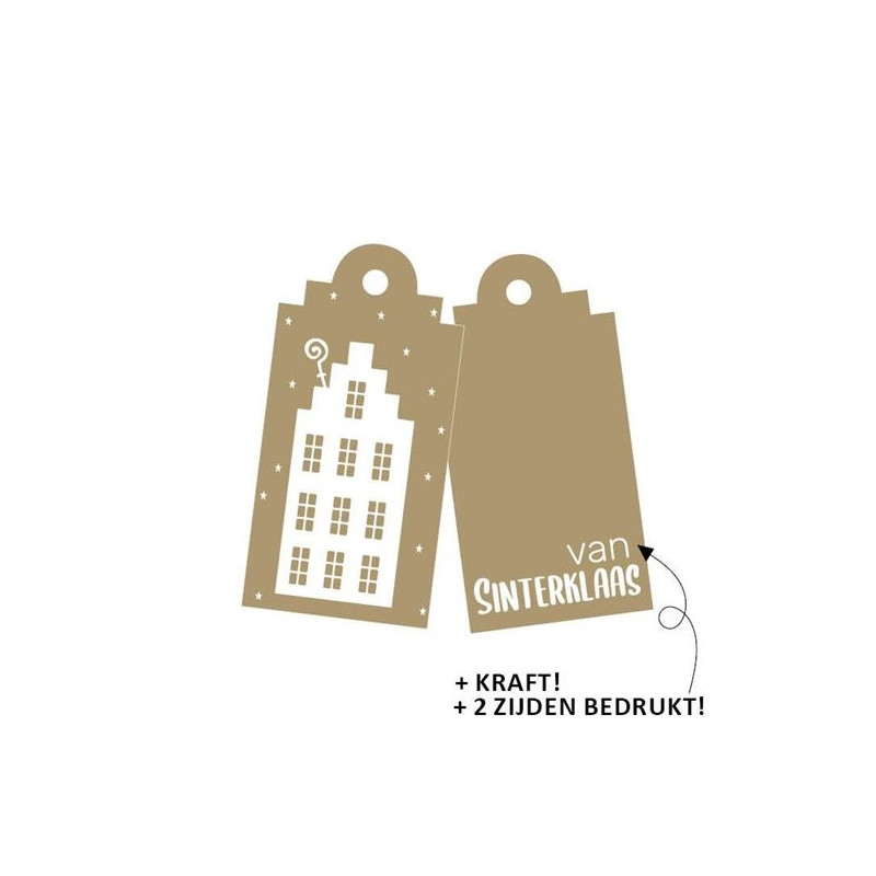 kadolabel geveltjes van sinterklaas