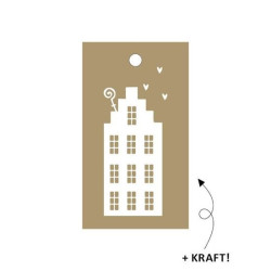 Kadolabel over de daken