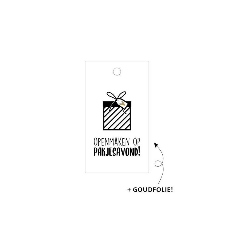 kadolabel openmaken op pakjesavond