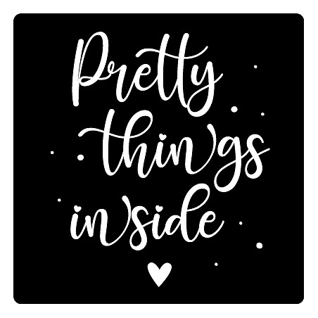 sticker pretty things inside