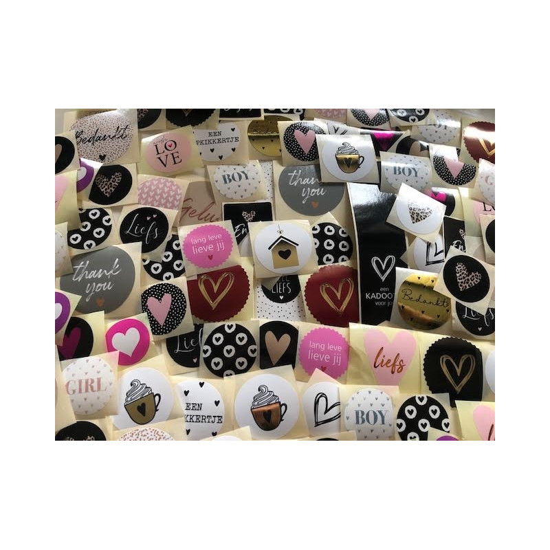 stickerpakket hartjes