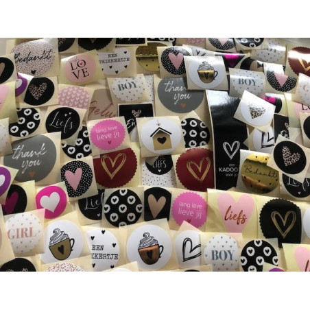 stickerpakket hartjes