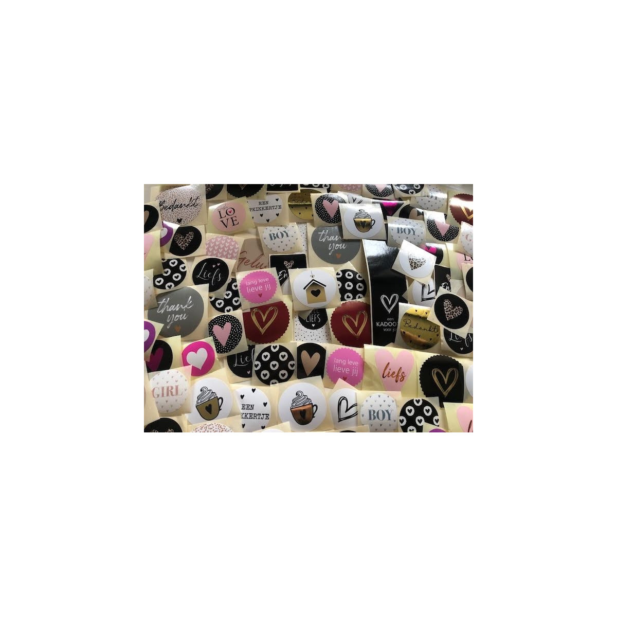 stickerpakket hartjes