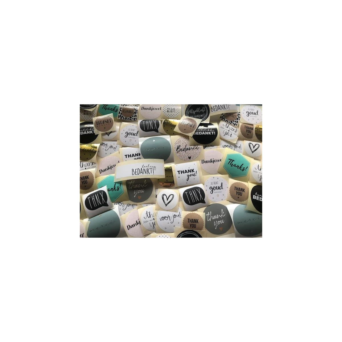 stickerpakket bedankt