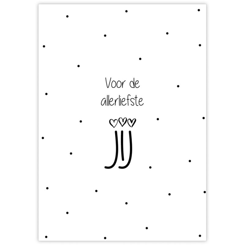kaart liefste jij