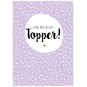 kaart topper lila