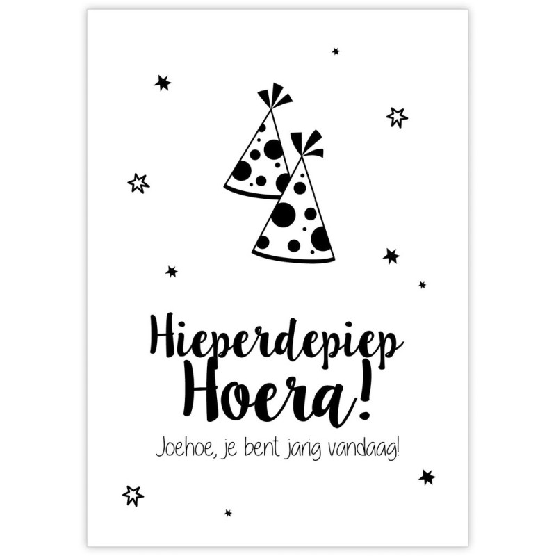 kaart hieperdepiep hoera