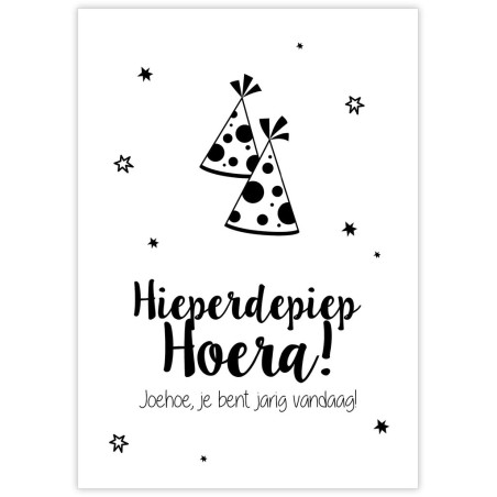 kaart hieperdepiep hoera