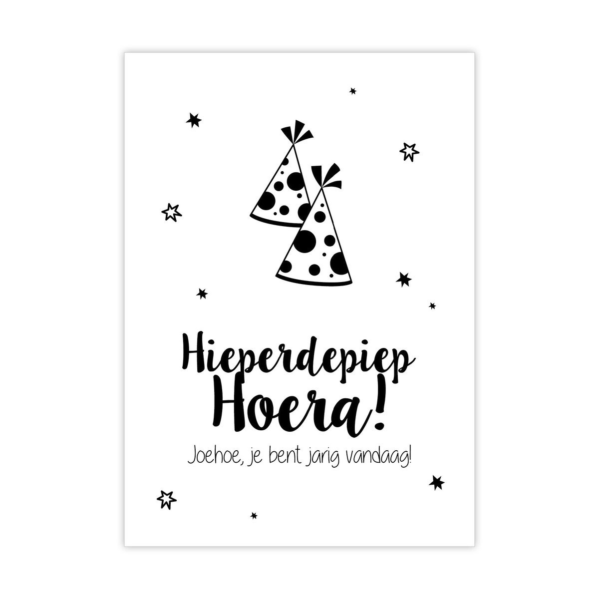 kaart hieperdepiep hoera