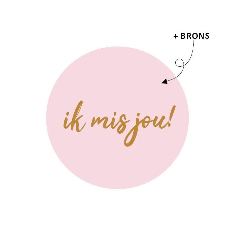 sticker ik mis jou