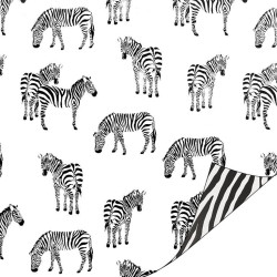 kadopapier zebra zwart wit