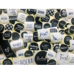 stickerpakket zwartwit