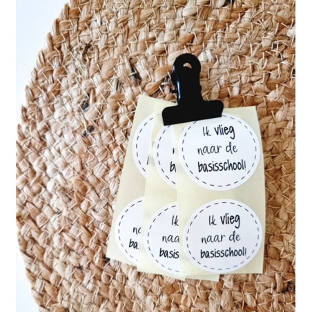 sticker vlieg basisschool