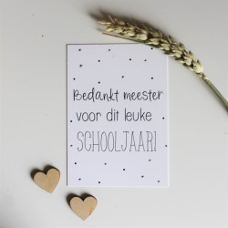 kaartje meester schooljaar