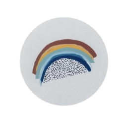 sticker regenboog stipjes