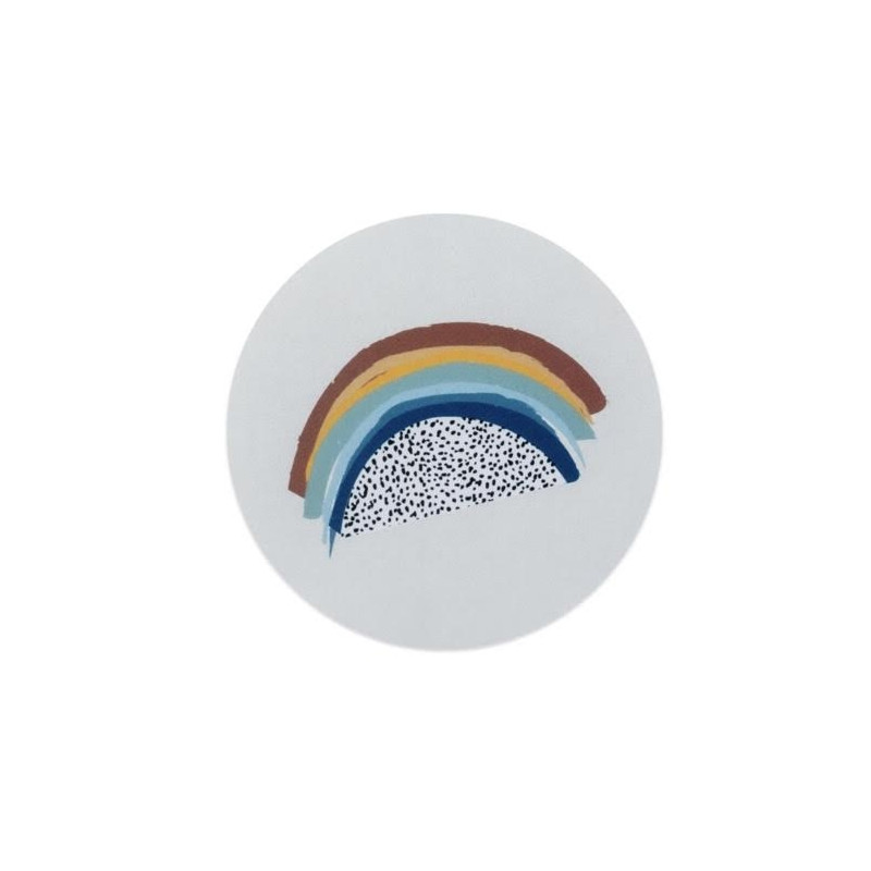 sticker regenboog stipjes