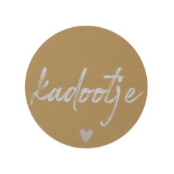 sticker kadootje hartje