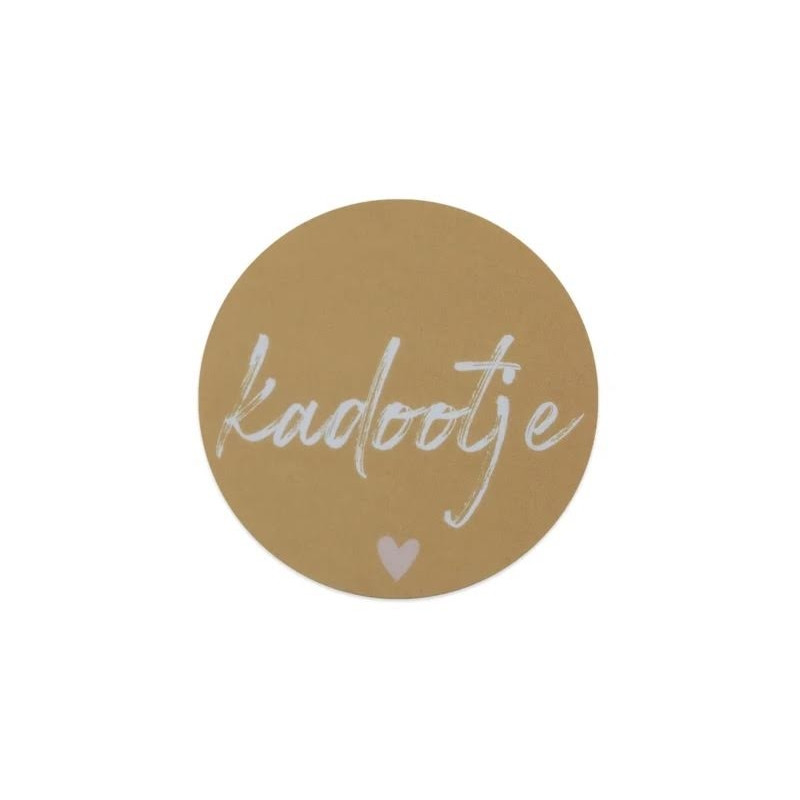 sticker kadootje hartje