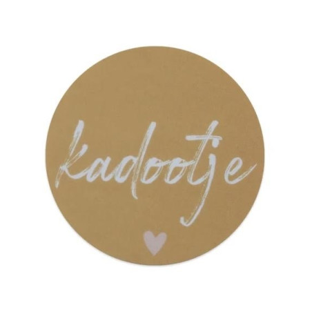 sticker kadootje hartje