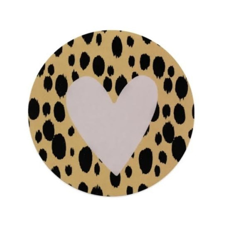 sticker okergeel hart