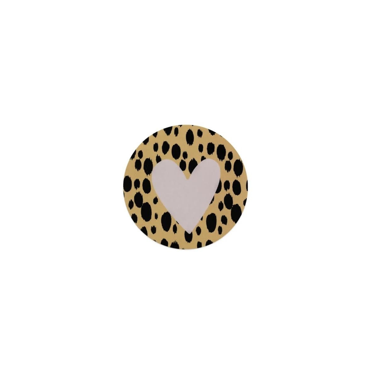 sticker okergeel hart