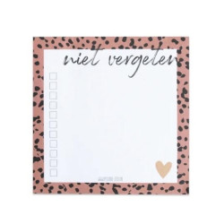 notitieblok niet vergeten