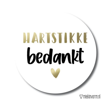 sticker hartstikke bedankt mv