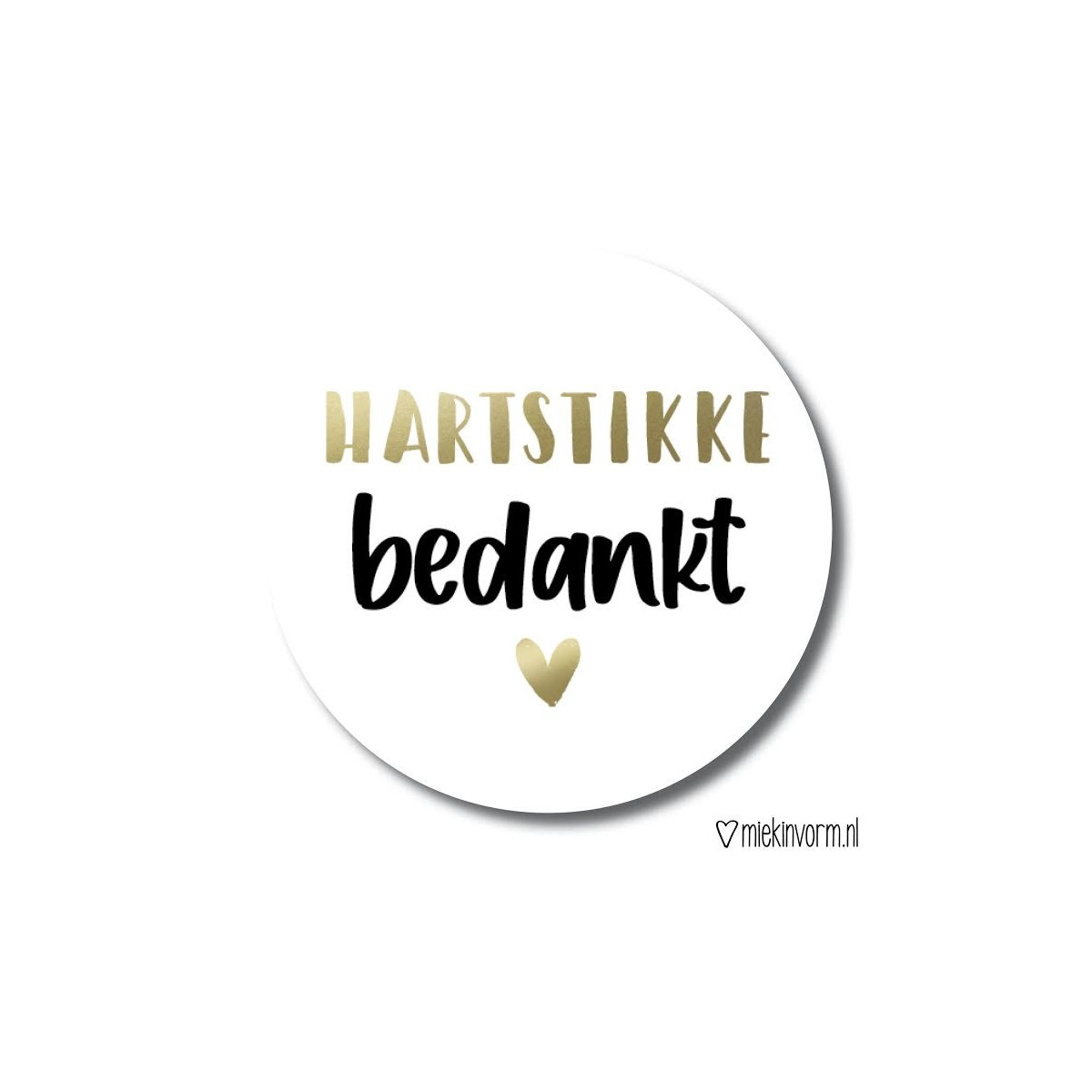 sticker hartstikke bedankt mv