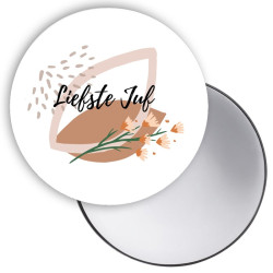 spiegeltje juf bloemen roze