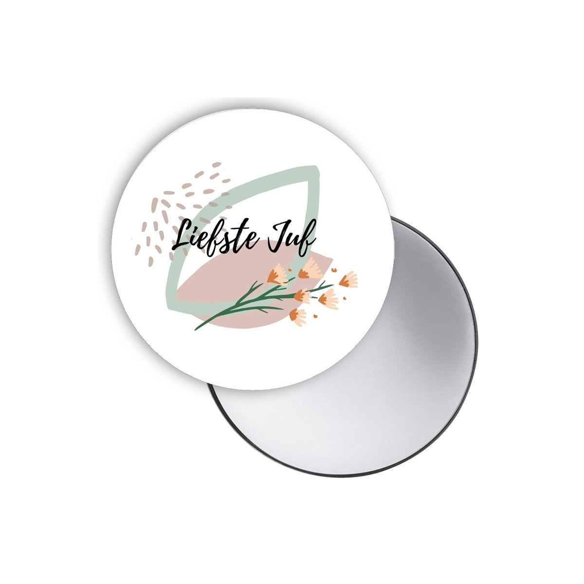 spiegeltje juf bloemen groen