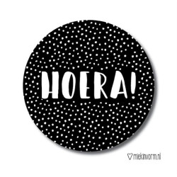 sticker hoera stipjes