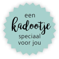 sticker blauw kadootje