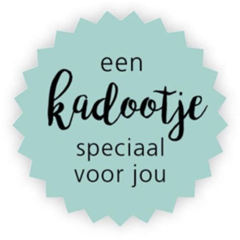 sticker blauw kadootje
