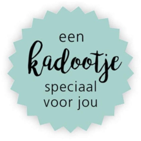 sticker blauw kadootje