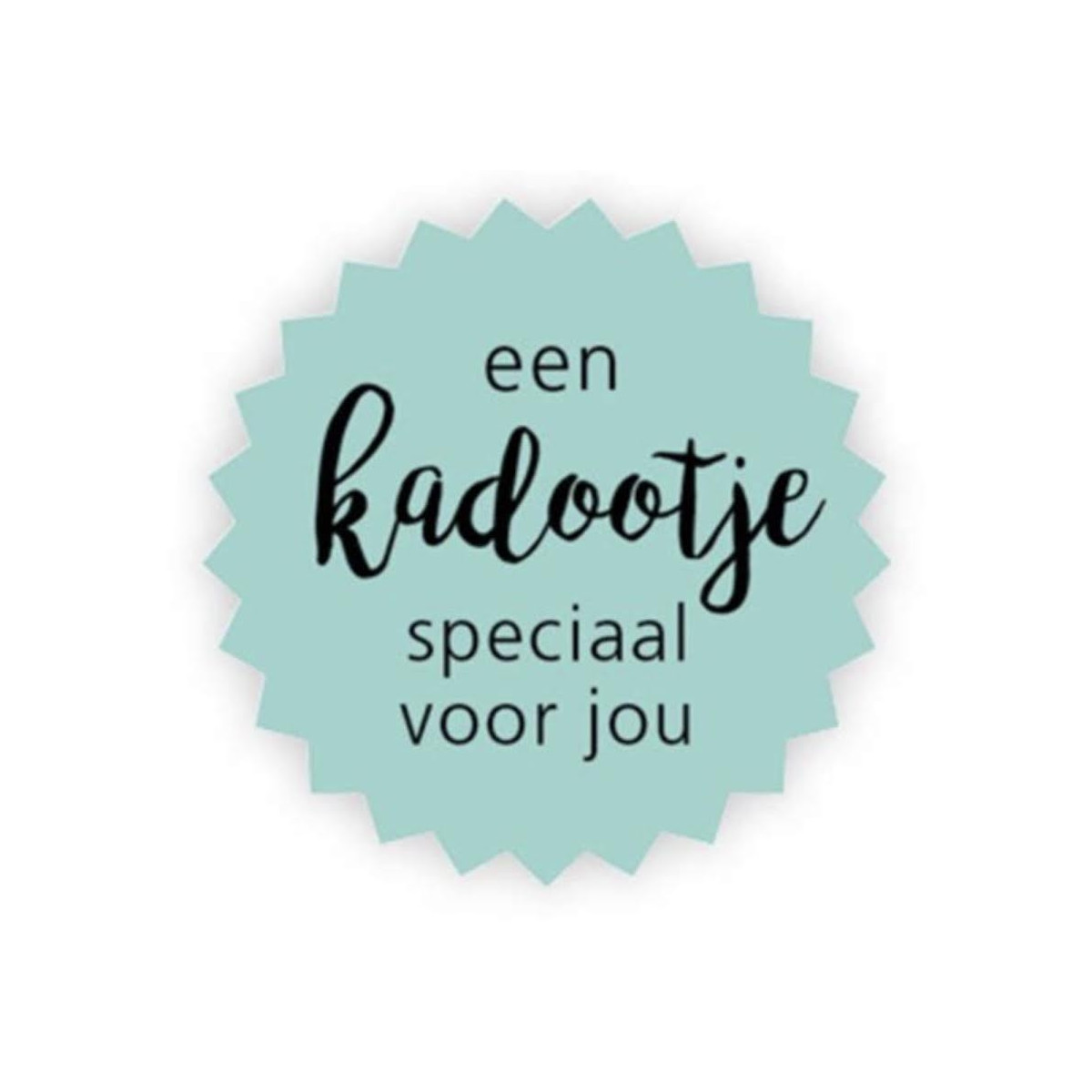 sticker blauw kadootje