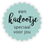 sticker blauw kadootje