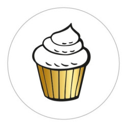 sticker cupcake