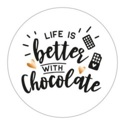 sticker life chocolate