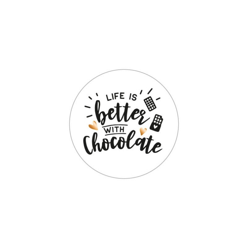 sticker life chocolate