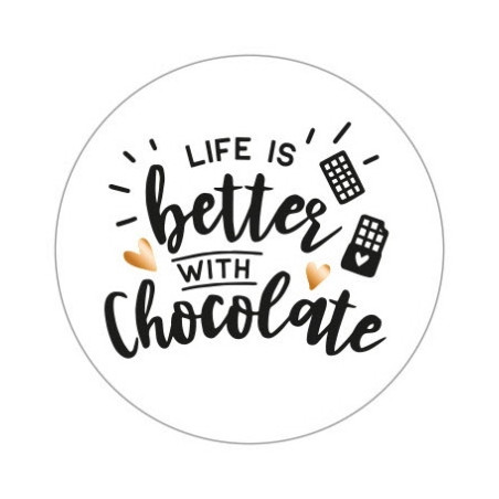 sticker life chocolate